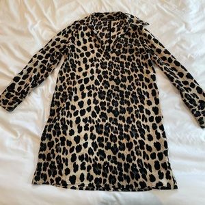 Zara cheetah print mini dress